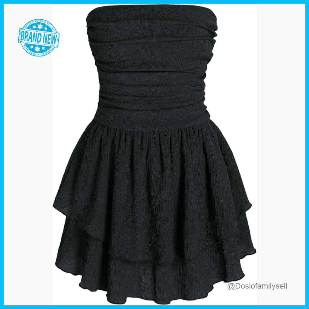 Strapless Ruched Mini Dress Elegant Cocktail Party Y2k Chic Summer